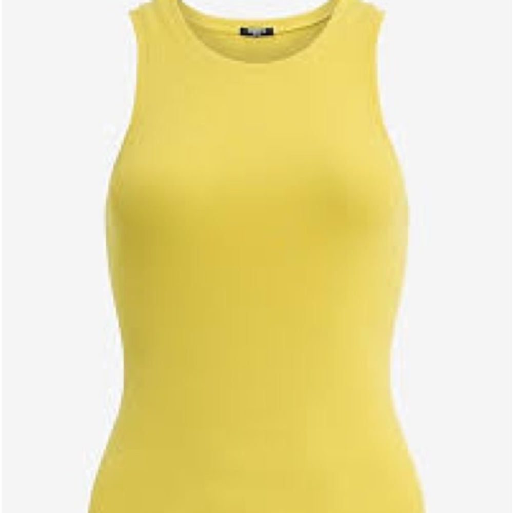 Express Body Contour High Compression High Neck Cropped Tank size Large NWT